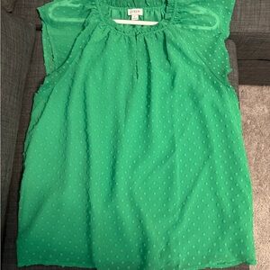 J. Crew Ruffle Sleeve Blouse